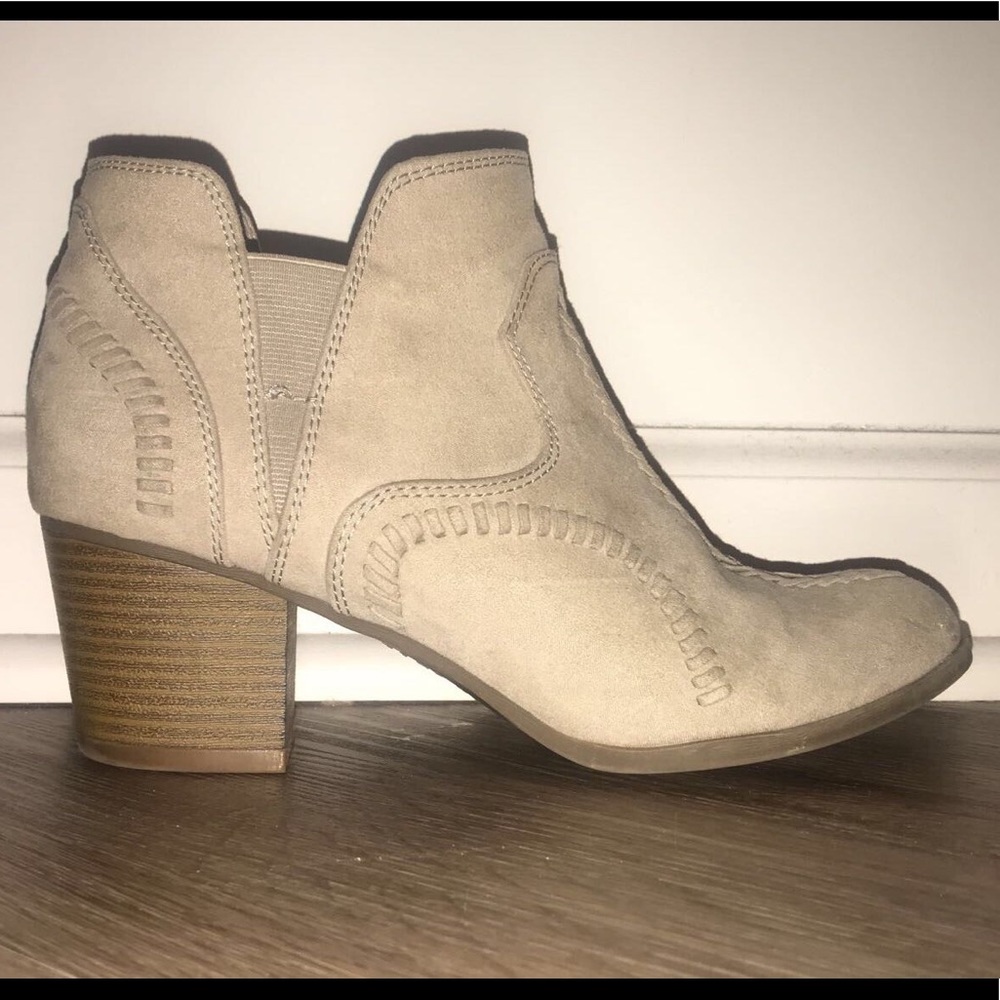 Tan booties